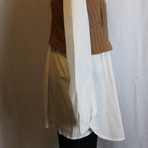 Papaya Brand Peter Pan Collar Blouse Women's Large - Picture 4 of 8